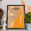Miami City Map - No Frame Print-381320659
