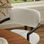 Elio Barrel Fabric And Metal Dining Chair In Black Dove Grey-109758054