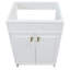 Base de meuble-lavabo simple SmartFold de 23 po seulement en blanc