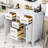 Voronica Wood Single Bathroom Vanity Cabinet with Ceramic Basin Sink and Multi-Functional Storage-300257364