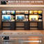 MDF Computer Desk with Built-In Electrical Outlet-350558314