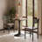 3-Piece Round Dining Table Set, Industrial Style Small Kitchen Table And Chairs For 2-1980342025