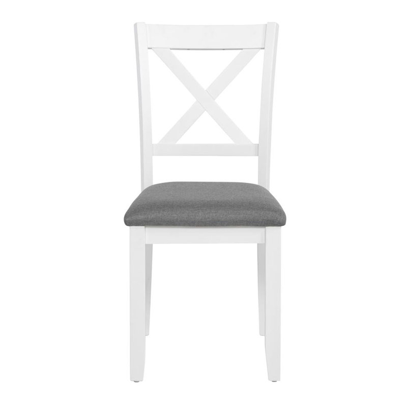Dining Chairs Set for 4, Gray, White