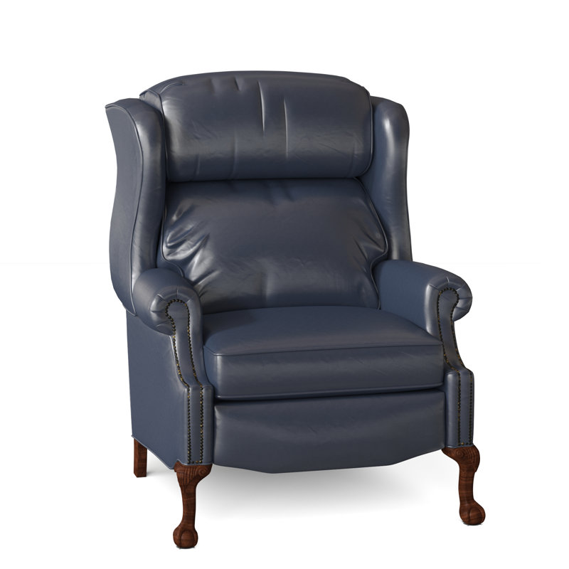 Maxwell Recliner, Outsider Raven Genuine Leather, Mahogany, Power
