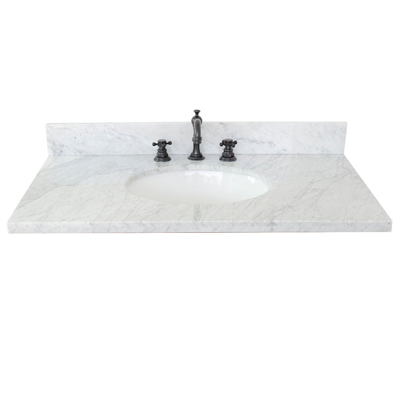 Plateau de meuble-lavabo simple 37 po