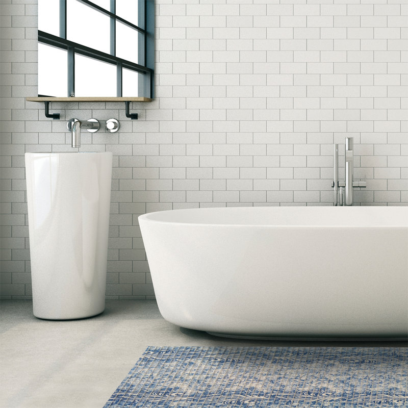 Tapis de bain Falkirk, Bleu