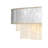 Reverie 43.25" Ten-Light Linear Chandelier - Hammered SS Shade & Textured Crystals