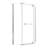Corner Shower Enclosure 36 In. W X 72 In. H Frameless Neo-Angle Shower Enclosure, 1/4" (6Mm) Clear SGCC Tempered Glass, Pivot Shower Door In Chrome Finish,Shower Base Not Included-123210304