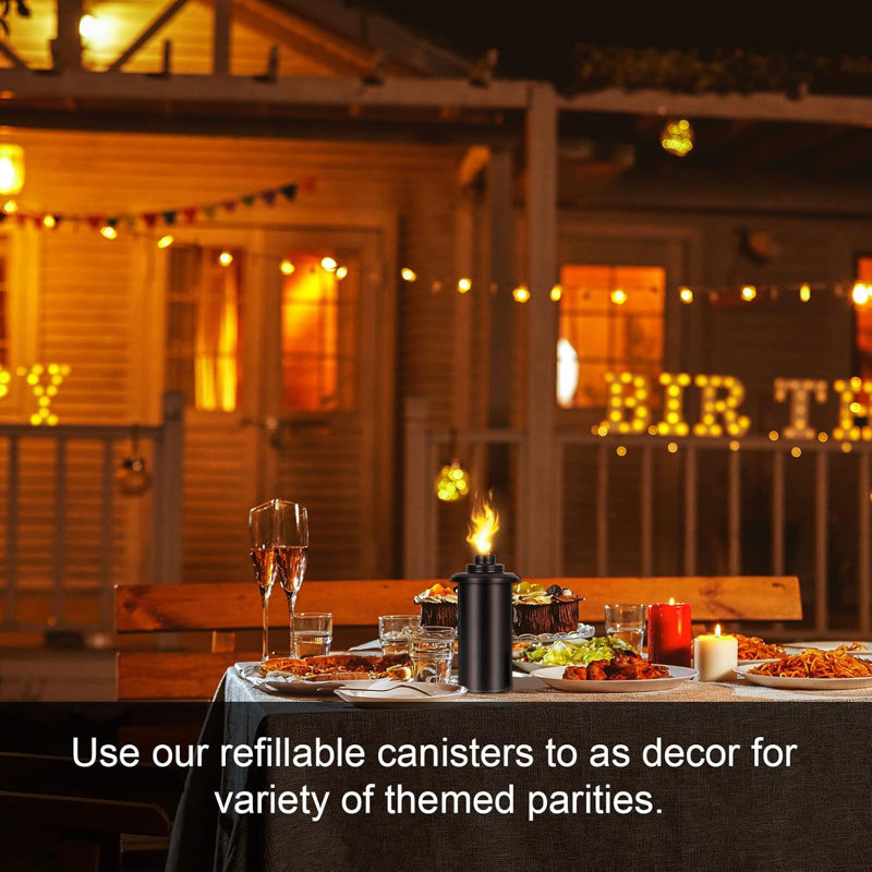 Torches de rechange pour torche 12 oz, contenant extérieur rechargeable avec mèches et capuchons