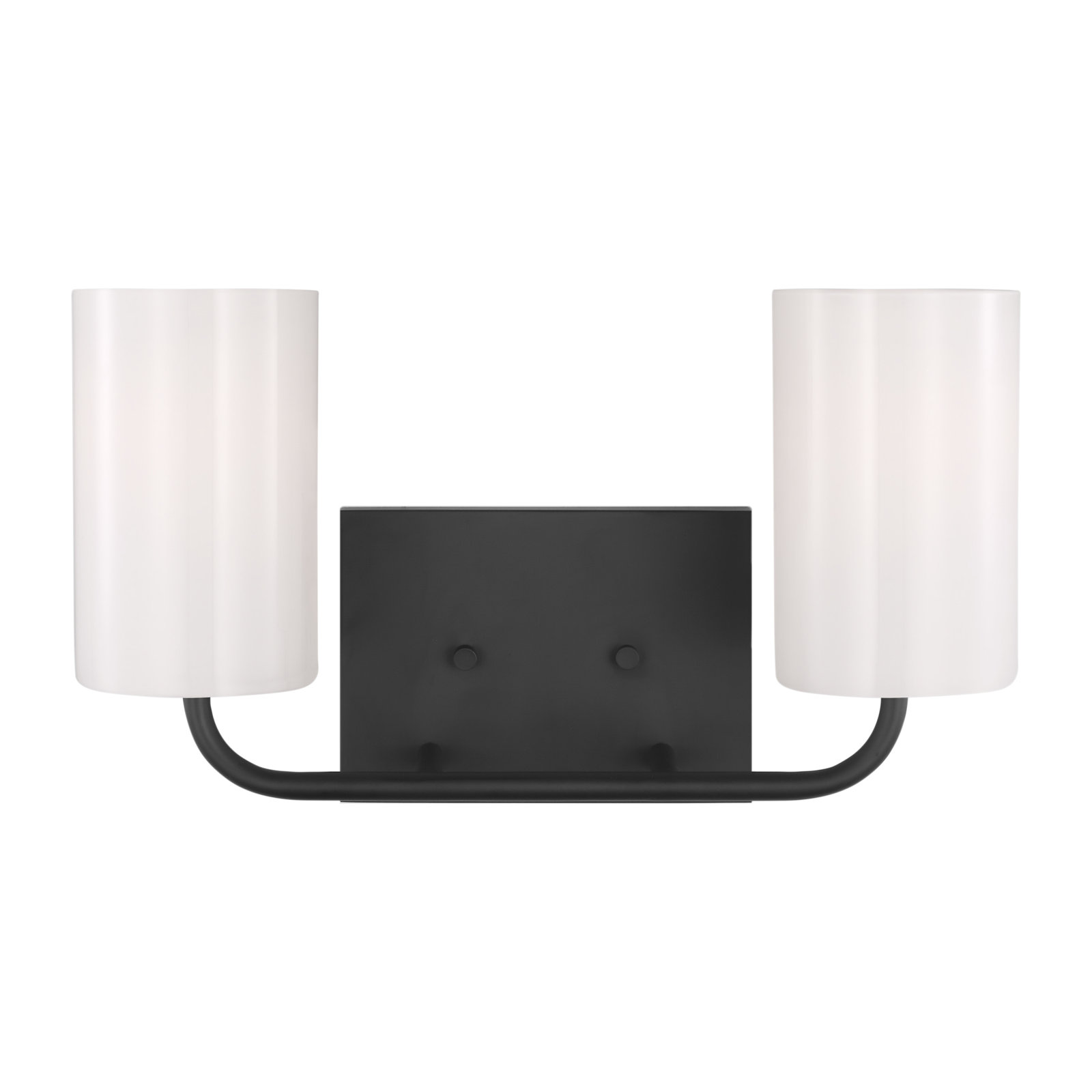 2 Light Dimmable Vanity Light, Midnight Black, Yes