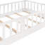 Lit simple superposé au-dessus - blanc, bois massif avec fonction de divertissement et de glissade blanche polyvalente-606981004