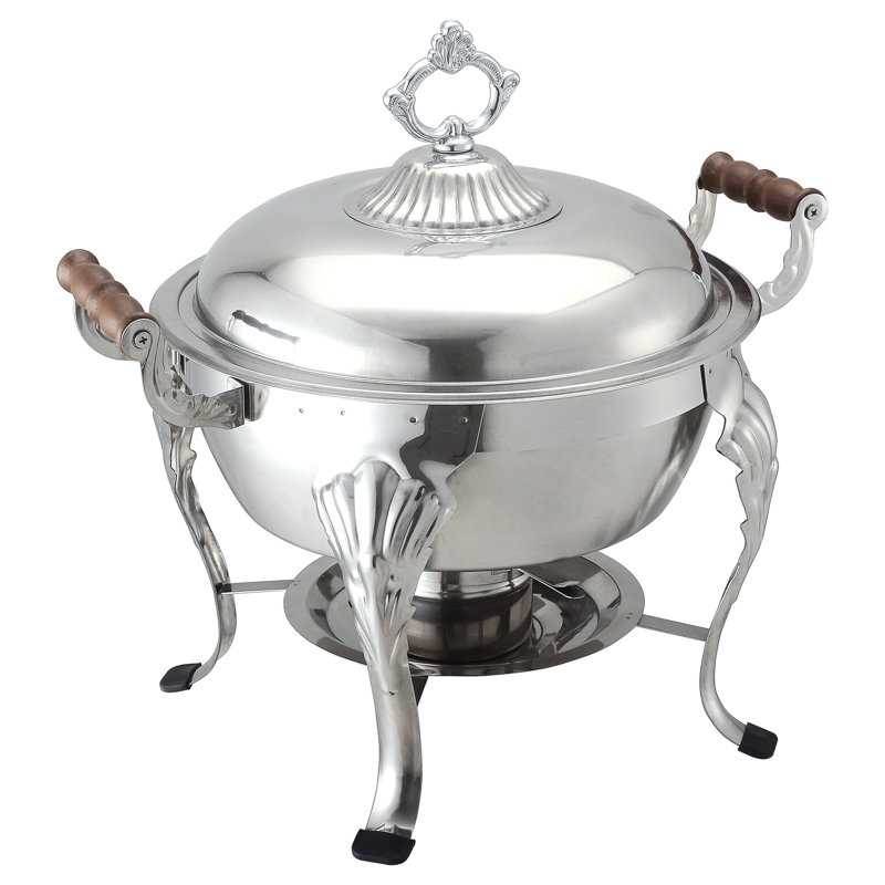CAC Stainless Welsh Chafer Round 6QT, 6QT