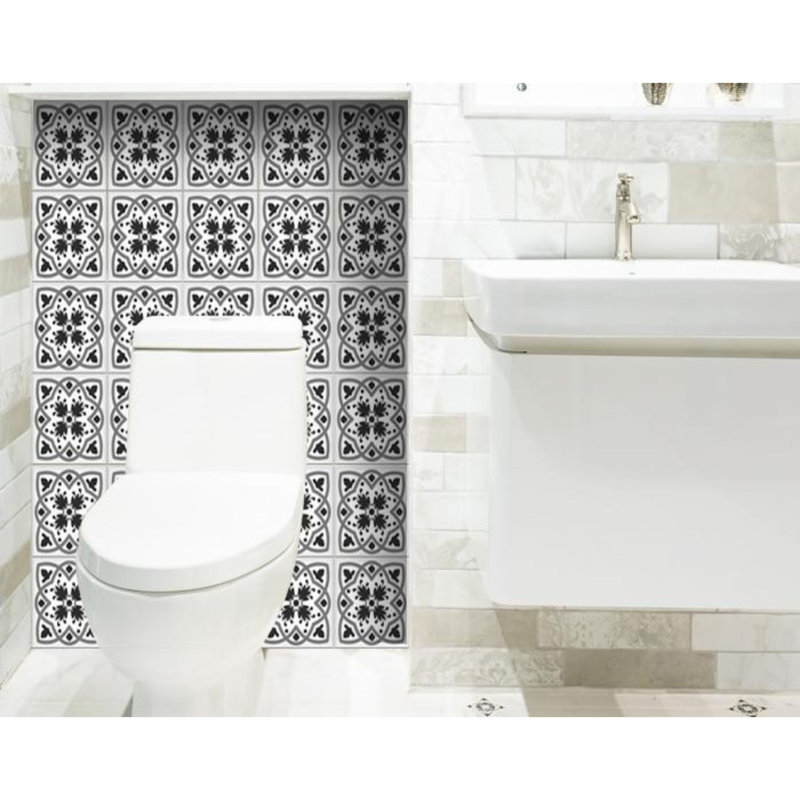 Carreau de mosaïque auto-adhésif en vinyle 5 po x 5 po