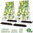 Cucumber Trellis, 2 Pack Metal Foldable A Frame Garden Trellis For Raised Bed Climbing Plants, Vegetables, Includes Plant Support Clips, Twist Ties, Plastic Ties, A Frame Trellis, Black