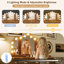 Coiffeuse de maquillage avec tabouret, station de charge, beaucoup de rangement, 13 ampoules Hollywood et 3 modes d'éclairage-1004623756