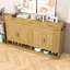Buffet 59 po avec 3 tiroirs, 4 portes et tablette de rangement réglable-1687429196