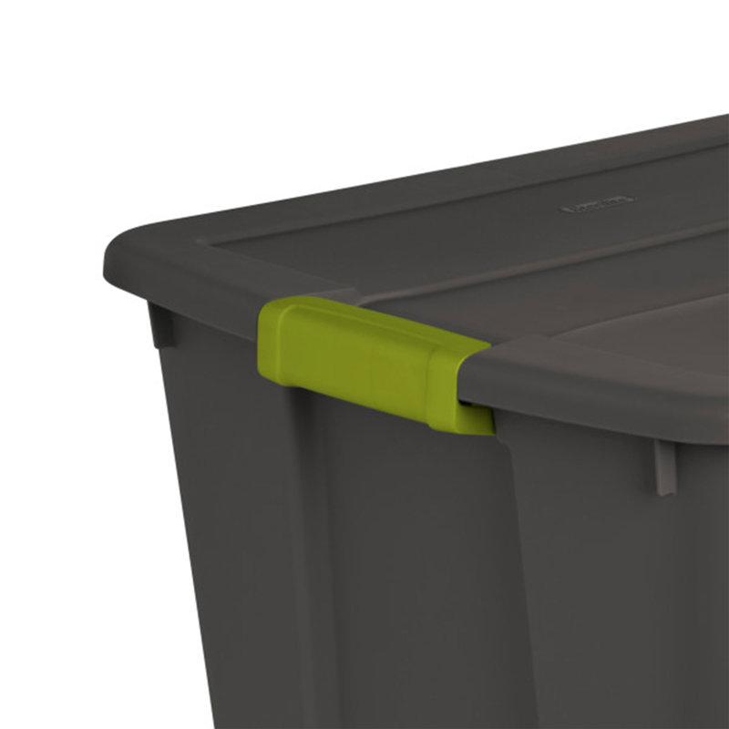 Sterilite 20 Gallon Stackable Plastic Storage Tote Bin with Lid