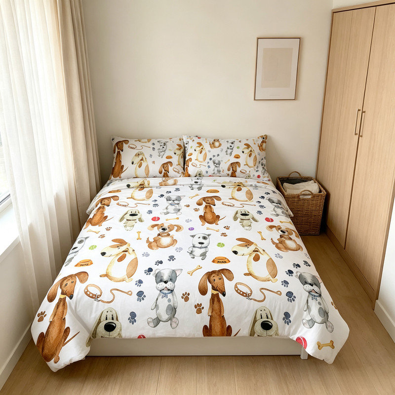 Bedding, Single Duvet Cover+2 Standard Pillowcases