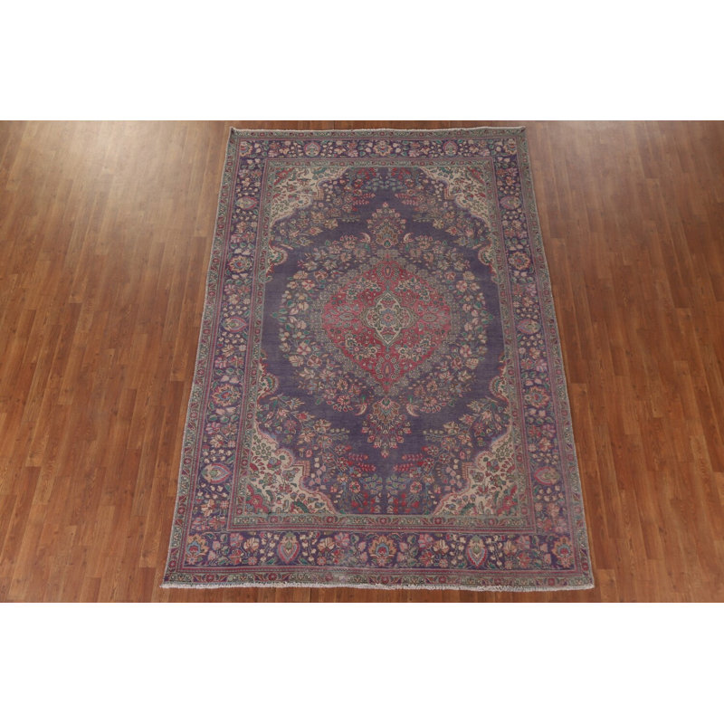 Tapis traditionnel bleu marine 7 x 10
