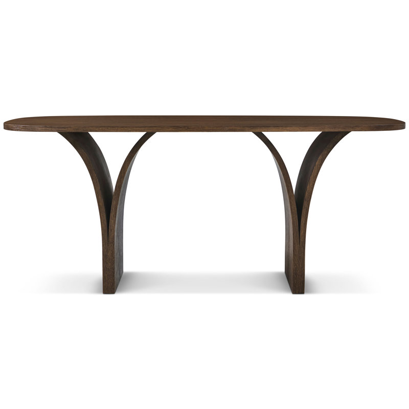 Seoul Dining Table, 30" H x 70.87" L x 35.43" W, Brown