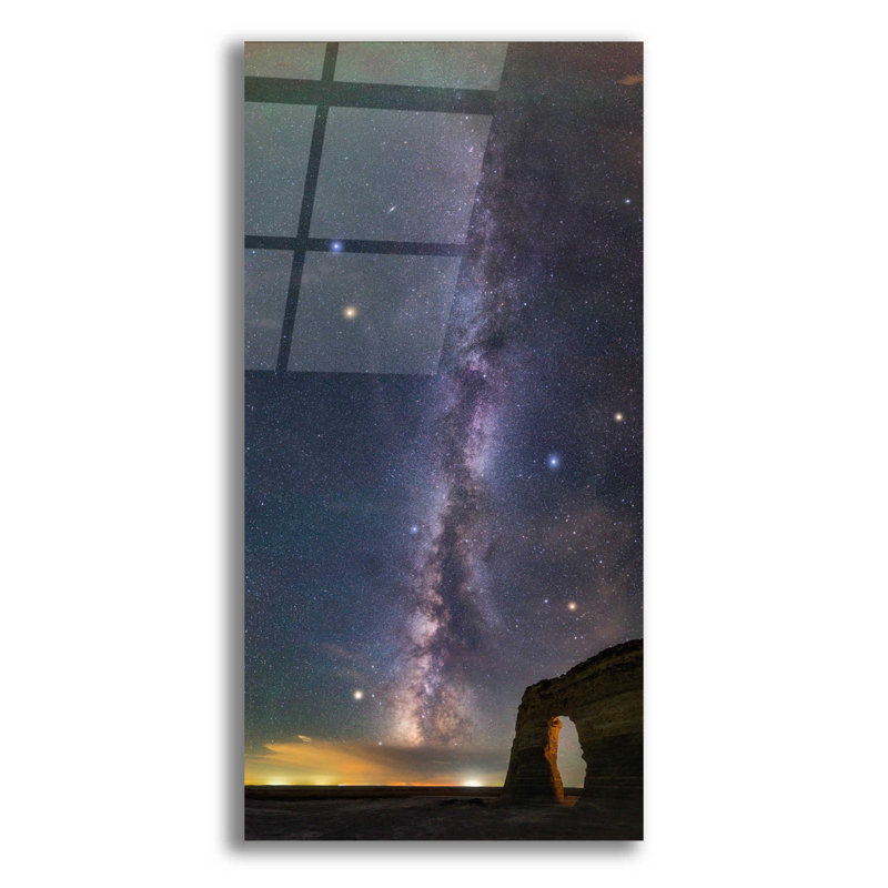 «Milky Way Magic» par Darren White, art mural en verre acrylique, H 24 po x l 12 po x P 0,2 po