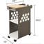 Mini chariot de rangement pour ordinateur portable à 2 compartiments