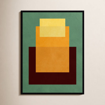 Overlapping geometry 10 by Norvin Wood Framed Wall Art Print