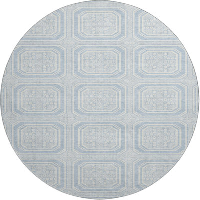 Premium Machine Washable Elize AMF1451 Geometric Rug