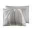 Édredon gris double / grand en coton botanique de 3, rembourrage et 2 taies décoratives, en coton, avec étiquette, lavable à la machine pour un entretien facile