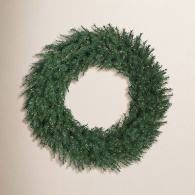38" Pre-Lit Spruce Wreath