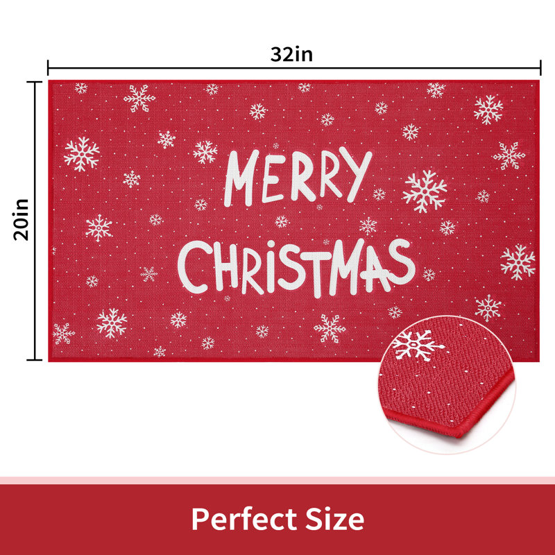 Paillasson Christmas, L 20 po x L 32 po