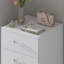 Lycinda 5 Drawer Tallboy Chest Of Drawers - Matt Finish, Scratch Resistant, Brushed Chrome Metal Handles-164162320