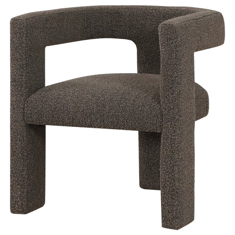 Chaise d'appoint rembourrée Mckinley, Chocolat