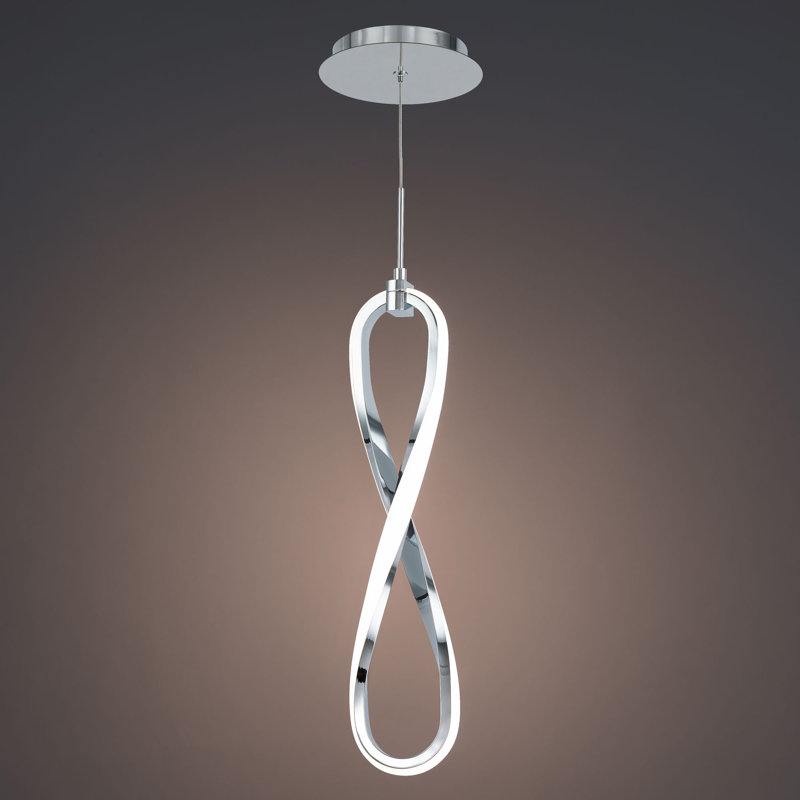 Marise 1 - Light LED Unique/Statement Pendant, Chrome