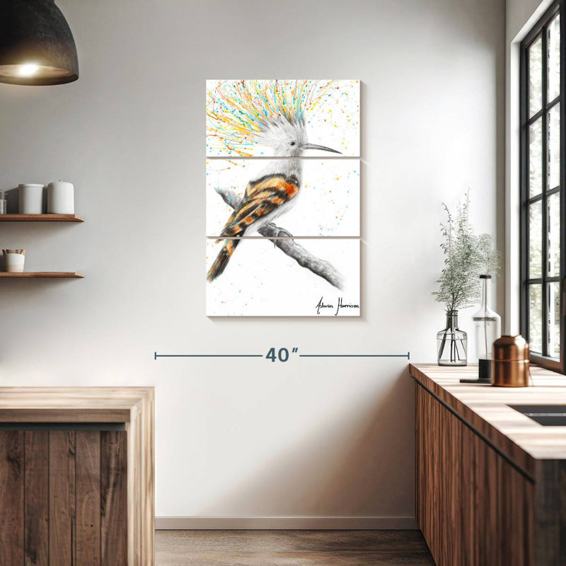 Funky punky oiseau, H 38 po x l 24 po