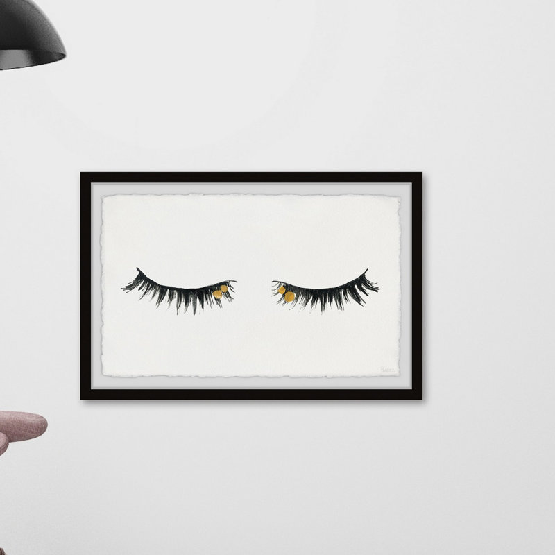 «Golden Lash II», reproduction encadrée, H 8 po x l 12 po x P 1,5 po