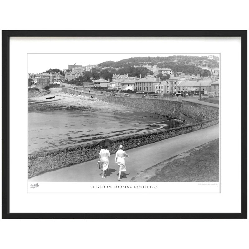 Clevedon, Looking North 1929 - Single Picture Frame Print, 45cm H X 60cm W x 2cm D