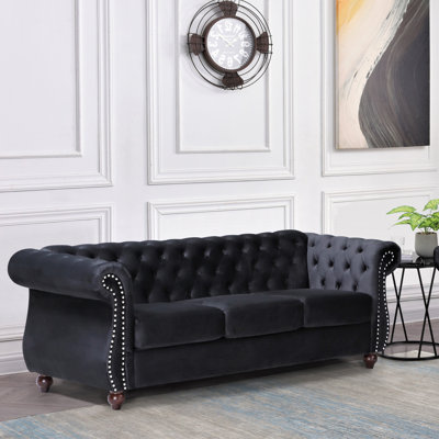 82.6'' Velvet Sofa