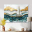 Golden Sailboat On Emerald Ocean IV - Boat Print On Metal-2058757417