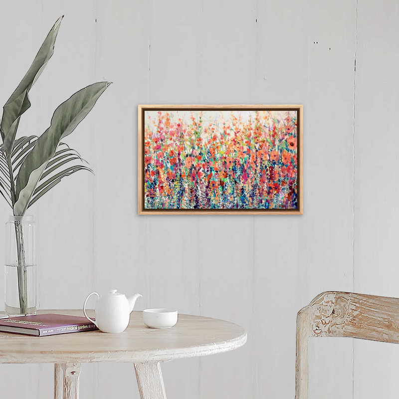 " Flourish Of Spring " by Timothy O' Toole, 13.25" H x 19.25" W, Natural Floater Frame Canvas