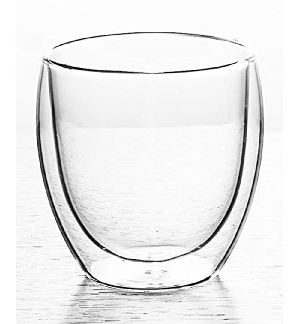 Kerrtown 8.45oz. Handmade Double Wall Glass Set (Set of 2) Wrought Studio™