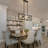 4-light Rectangular Kitchen Island Chandelier