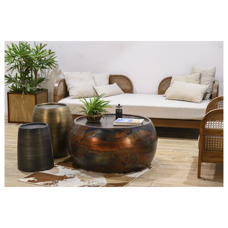 Yates Steel Tray Top End Table