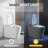 DeerValley Elongated Smart Toilet with Auto Open Lid, Foot Kick Flush, Heated Seat & Wireless Remote - White