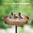 Redwan Oval Polyresin Bird Bath Bowl with Metal Stake -137006277