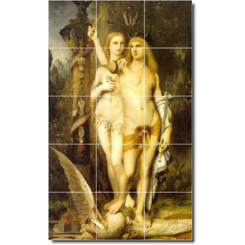 Carreau de céramique décorative 18 po x 30 po 6 po x 6 po, Nu 06447