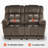 Kenso Fabric Power Recliner Loveseat with Heat and Massage, USB Charge Port-699479766