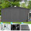 Remise de rangement en métal 12 pi x 12 pi avec conception de portes verrouillables-126098986