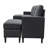 Linen Upholstered Modular Sectional With 2 Ottomans