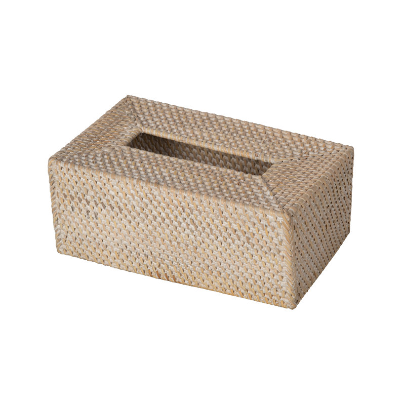 Bavan Tissue Box Cover, Latte